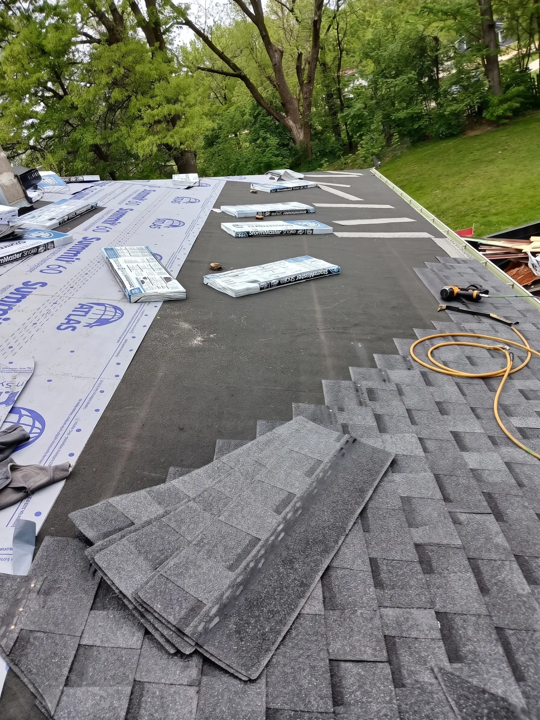 New asphalt shingle roofing installation by Onsite Contractors